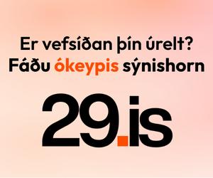 29.is — er vefsíðan þín úrelt? Fáðu ókeypis sýnishorn