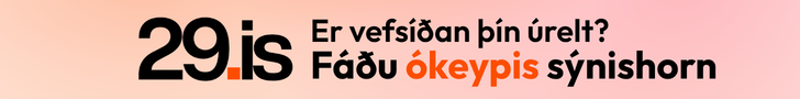29.is — er vefsíðan þín úrelt? Fáðu ókeypis sýnishorn